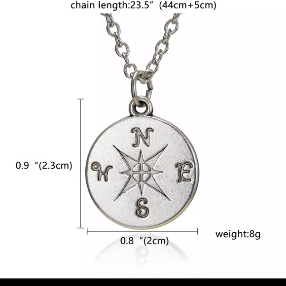 🧭 3 / $20 🧭 ❗️ Going places compass necklace - Picture 2 of 4